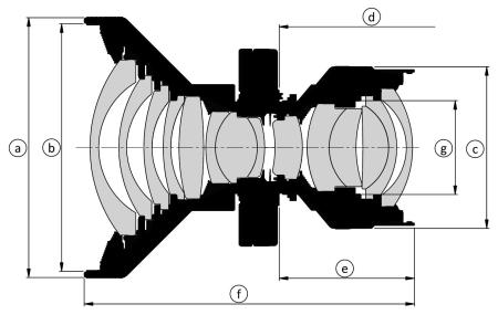HR Digaron-W dimensions